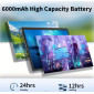 10.1-Inch  Android 15 Tablet 12/64GB with Case