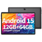 10.1-Inch  Android 15 Tablet 12/64GB with Case