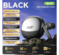ACER HiFi True Wireless Stereo Earbuds [Black Color]