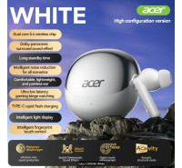 ACER HiFi True Wireless Stereo Earbuds [White Color]