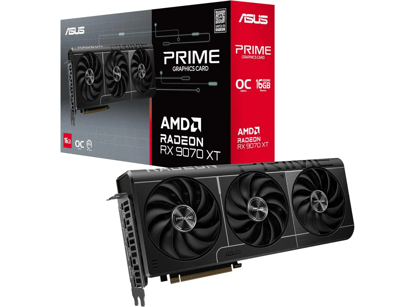 ASUS AMD Radeon RX9070XT GDDR6 16GB 