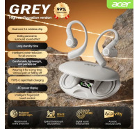 Acer True Wireless Earbuds [Grey Color]