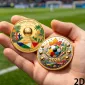 Replica Coin 2D, 2026 Football Cup Collectible Coin