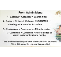 Category Search, Customer Phone Filter & Order