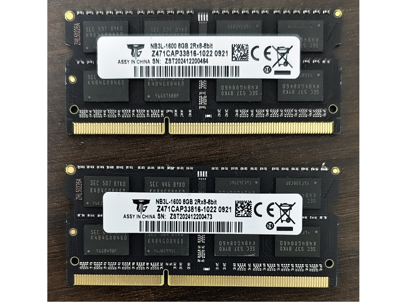 OEM laptop DDR3 8gb x 2 = 16gb ram
