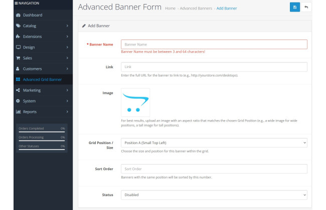 Advanced Grid Banner