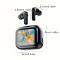 Smart Wireless Earbuds with Touch Screen [Black]