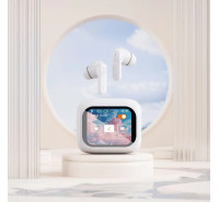 Smart Wireless Earbuds with Touch Screen [White]