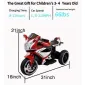 Plastic Red 6V Kids Electric Motorcycle Kids Toys Motorcycle Kids Electric Car Electric Ride On Motorcycle