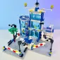 City Police Station Building Blocks Set