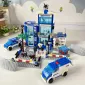 City Police Station Building Blocks Set