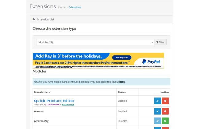 Quick Product Editor