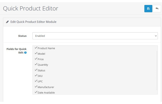 Quick Product Editor
