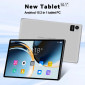Tablet 2in1, 10.1-inch IPS Display Android 15 [Grey Color]